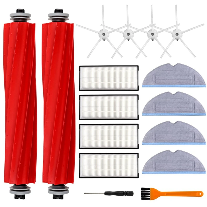 

Main Brush Side Brush HEPA Filter Replacement Parts Vacuum Cleaner Accessories For Roborock S7 S7+ T7S
