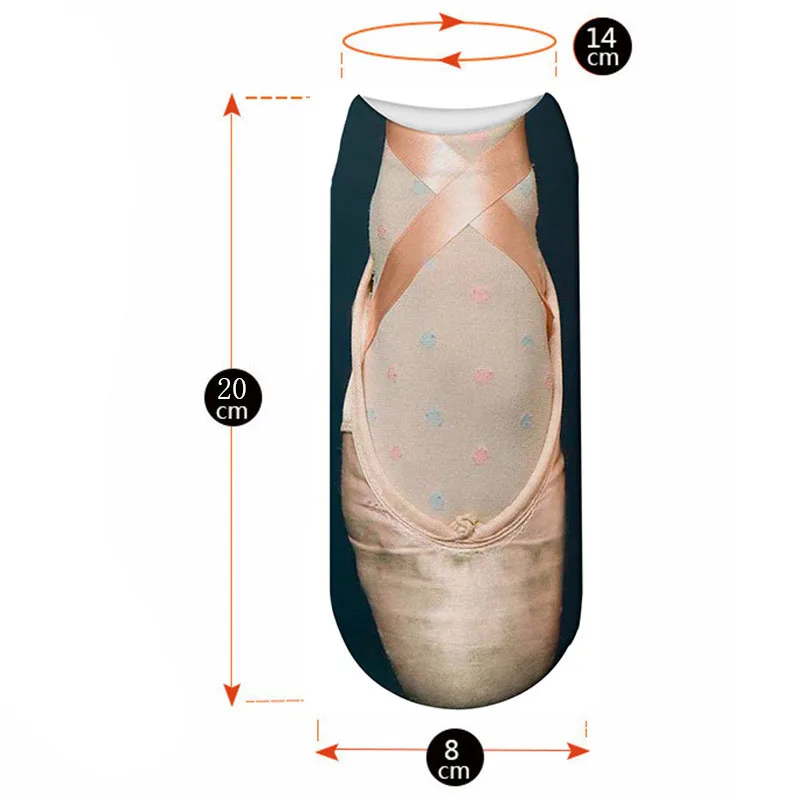 Носки с забавным 3D принтом шлепанцы тапочки сандалии рисунком летние милые