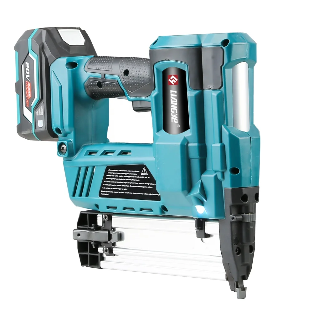 

Liangye tools wireless Electric 15-25mm 20v Framing Brad Nailer Cordless Nailer Gun battery powered finish nailer