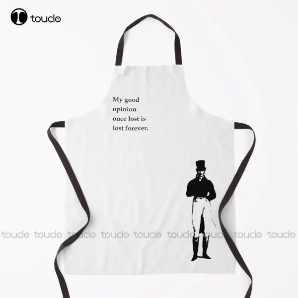 

Jane Austen Pride And Prejudice Minimalist Art And Quote. Apron Kids Apron For Boys For Women Men Unisex Adult New Custom Apron