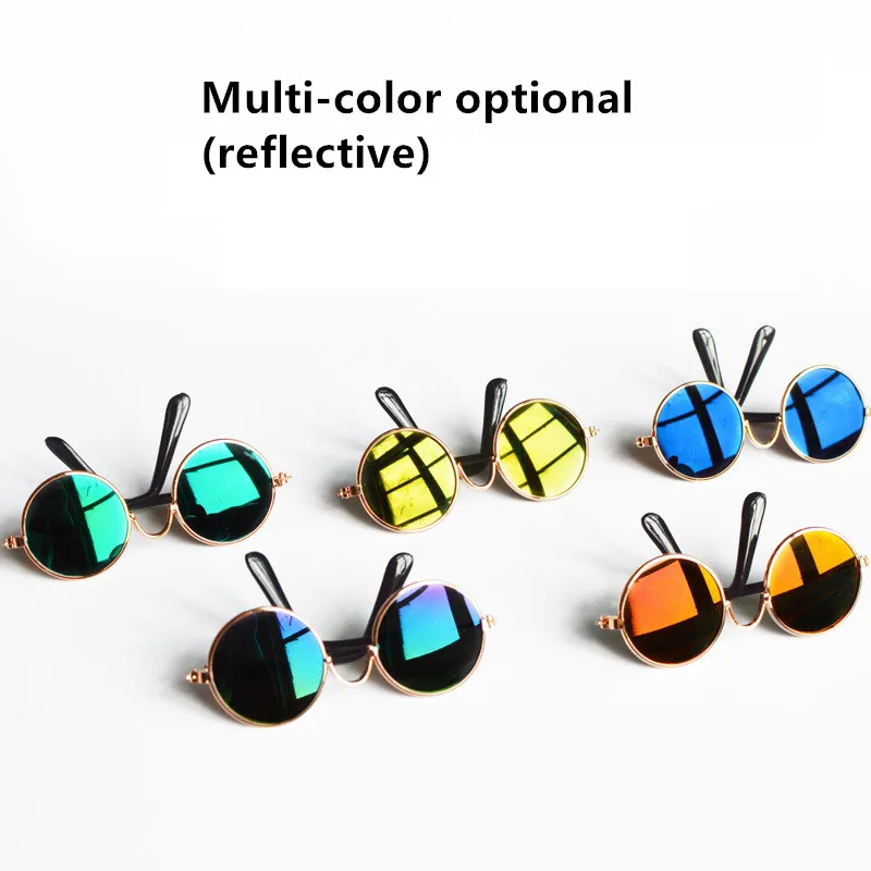 

Солнцезащитные очки для кошек, товары для домашних животных, винтажные Круглые Солнцезащитные очки для отражения глаз, реквизит для фотогр...