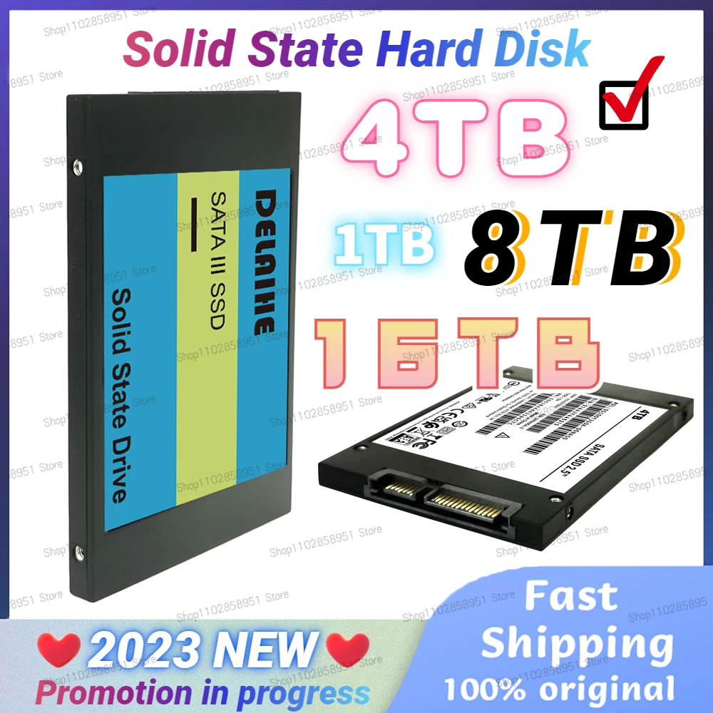 

8TB 4TB Flash Internal SSD 2TB 2.5 Inch SATA 3 Hard Drive M.2 NGFF High Speed SSD 1TB Solid State Hard Disk for Notebook/Laptop