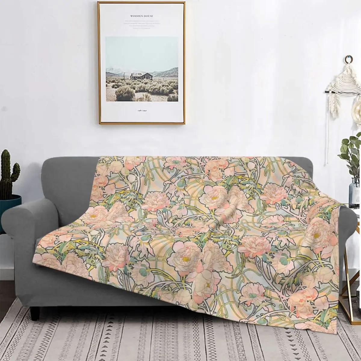 

Розовое одеяло с цветочным узором, покрывало для кровати, клетчатое муслиновое одеяло для пикника, роскошное пляжное полотенце