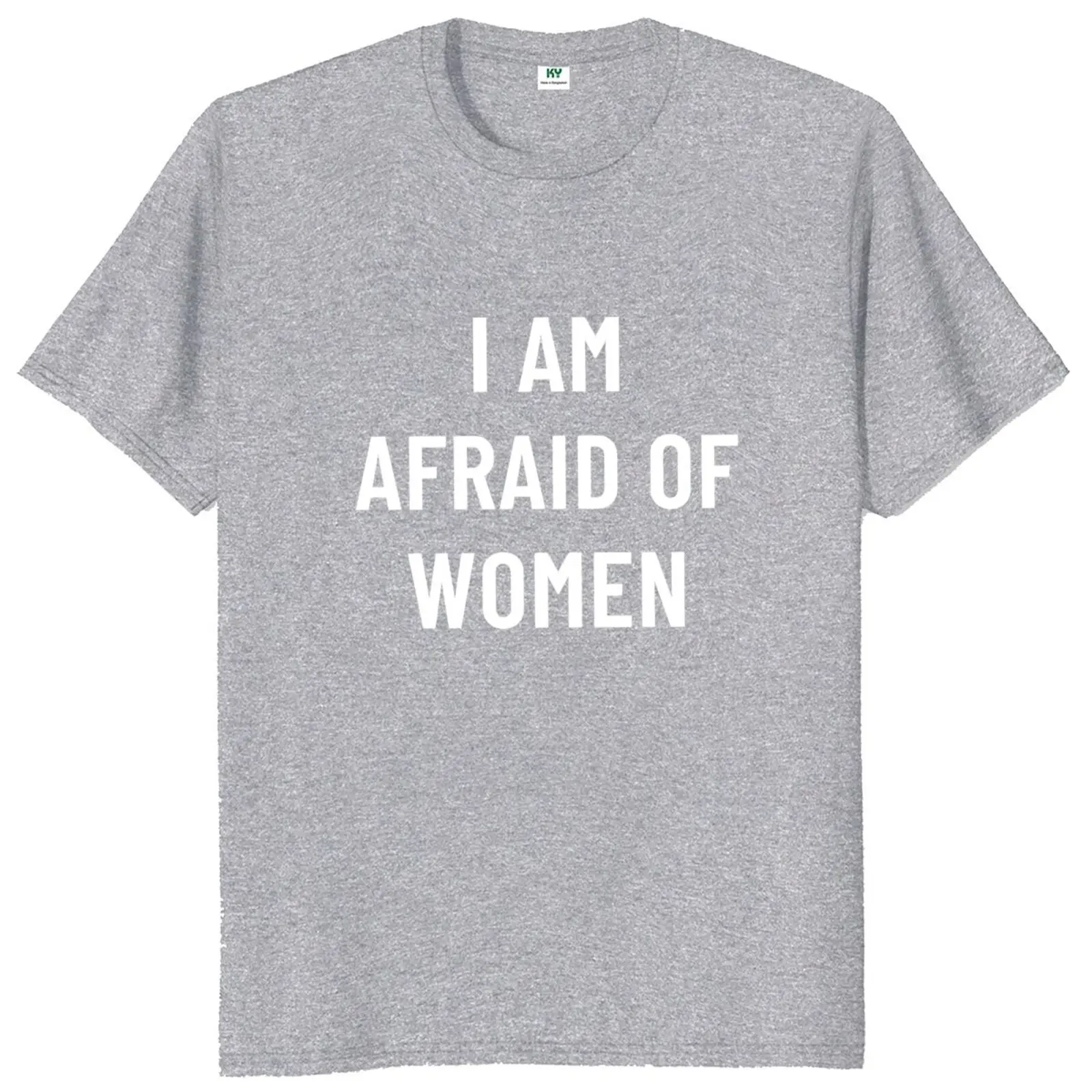 Футболка I Am Afraid Of Women O-neck 100% хлопок