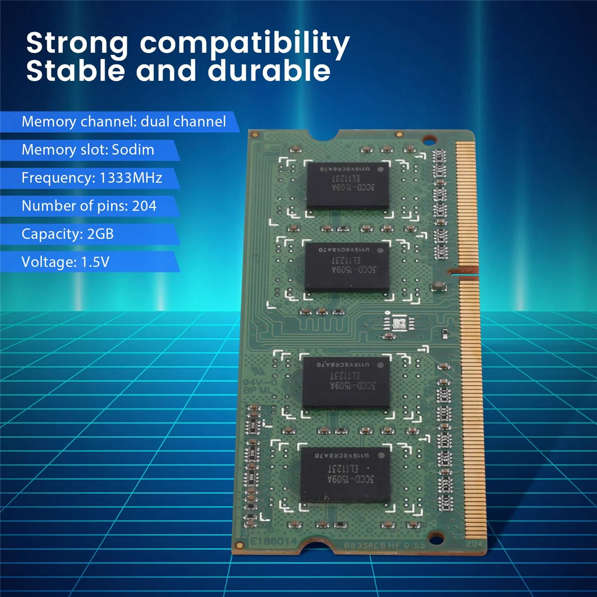 

Оперативная память DDR3, 2 Гб, SODIMM, 1RX8, 1333 МГц, ОЗУ для ноутбука, память 204Pin, 1,5 в, модули памяти для ноутбука