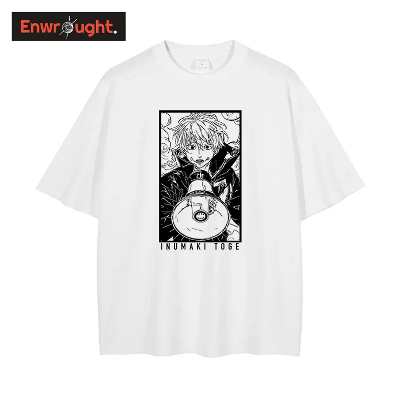 

Inumaki Toge Graphic T-shirts Casual Streetwear Jujutsu Kaisen Oversized T Shirt Summer Short Sleeve Manga Tees 100% Cotton Men