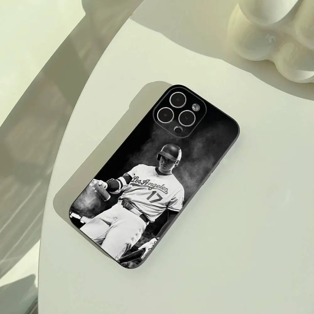 Фото Чехол для телефона S-Shohei Ohtani Baseball для iPhone 17, 16, 15, 14, 13, 12, 11 Pro Max, 16/15/14 Plus, XS, мягкий, черный №3