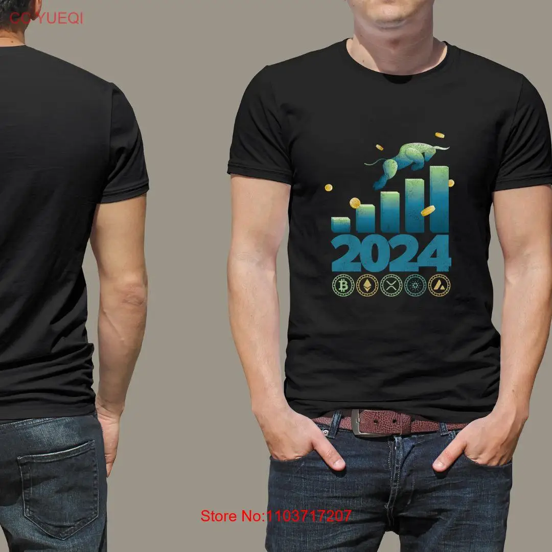 Футболка Bull Run 2024 криптовалюта Wee Fan Bitcoin Ethereum XRP Cardano Avalanche AVAX Qtum hodl армейская