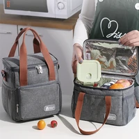 high capacity lunch bag women outdoor camping hiking food thermal pouch child picnic drink snack keep fresh storage package item