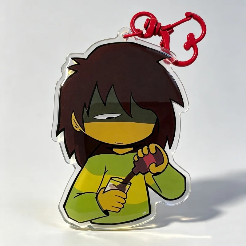 Фото Набор акриловых брелоков Deltarune - подвески с персонажами Блант, Ралсей, Крис, Мосс, Сьюзи и Соул, подарок для фанатов и коллекционеров №5