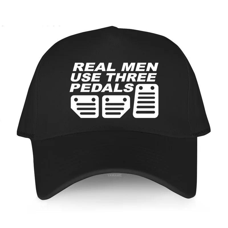

Baseball cap for men Hip Hop Harajuku Hats Real Men Use 3 Pedals Car Supercar Mechanic Gift Teens hat summer breathable caps