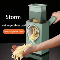 multifunctional hand rock drum vegetable cutter potato carrot vegetable slicer shredder scraper kitchen tool