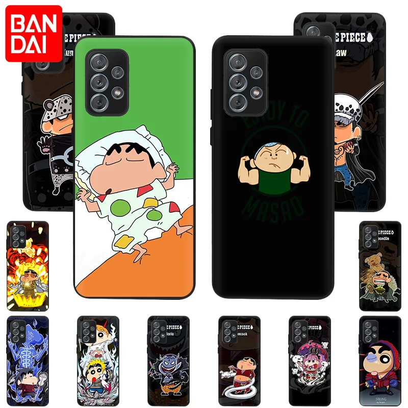 

For Samsung A72 A52 A53 A73 A33 A23 A13 A22 S9 A32 A42 A71 A51 5G A41 A31 A11 A12 A9 Cute Crayon Shin-chan Cover Soft Matte Case