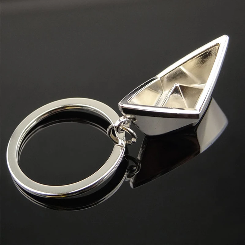 

New Sailing Paper Boat Lovely Keychain Metal Alloy Boat Key Chains Key Rings Lucky Gift For Sailor Men Women Charms Pendant