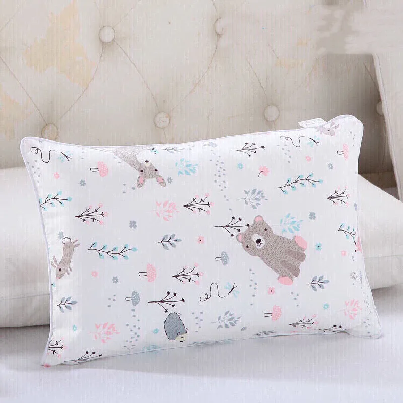 Fashion Hot 100% Cotton Baby Girl Boy Kindergarten Children Pillow Case Kid Cartoon Animal Pattern Pillow Cover 30x50cm