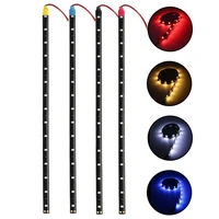 1 pcs car ambient decorative led strip light auto drl styling flexible atmosphere lights 12v 15 smd 30cm white red yellow bule