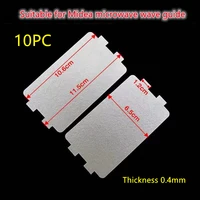 10pc 11 5x6 5cm microwave ovens sheets thickening mica plates magnetron cap spare parts for midea mm721nh1 pwng1pwm1 l213b211a