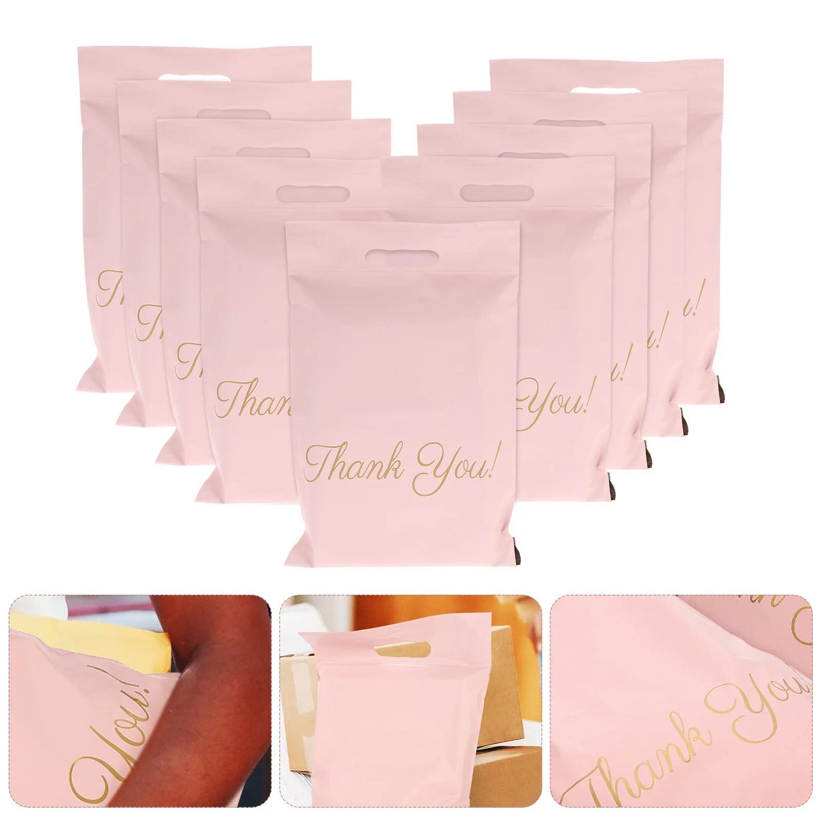 

100 шт., утолщенные переносные конверты для доставки