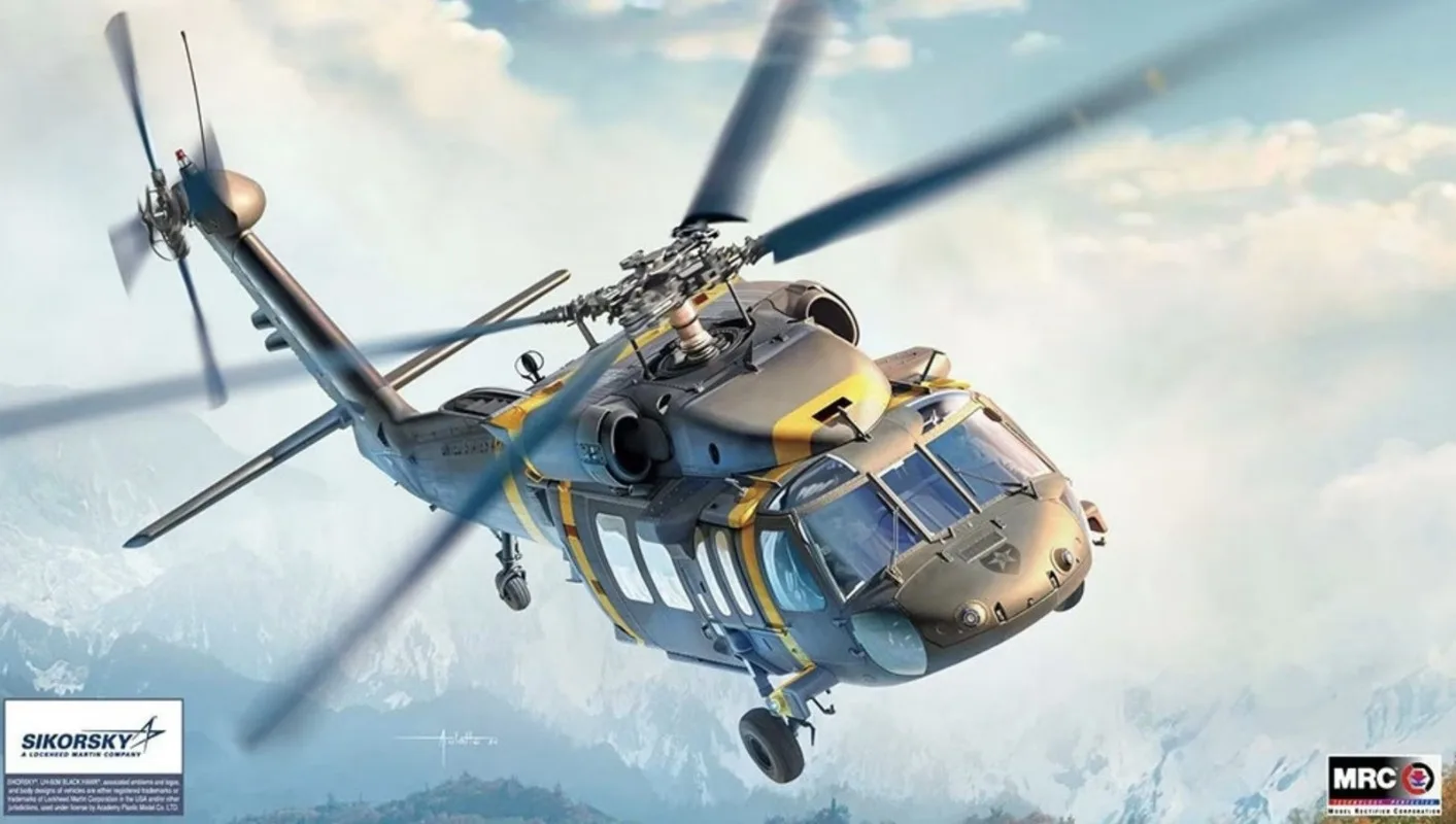 Фото Набор для сборки модели вертолета Academy Hobby 12135 1/35 UH-60M Black Hawk №2