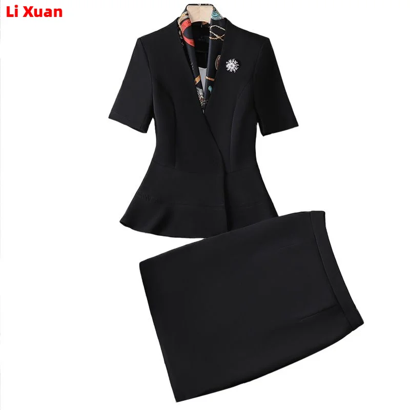 New Elegant Women Formal Suits For 2023 Summer High Quality Fashion Slim Casual Blazer And Pants Office Ladies Work Wear