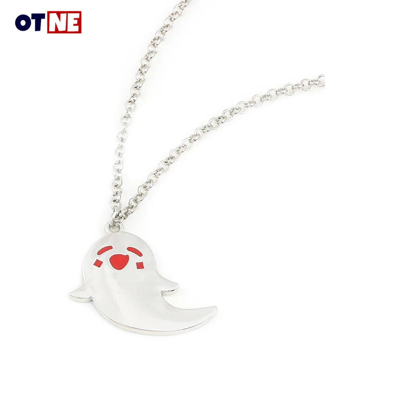 

Genshin Impact Necklace Charm Accessories Cute Cartoon Ghost Necklace Pendant Hu Tao Cosplay Jewelry Necklace Women Men Party