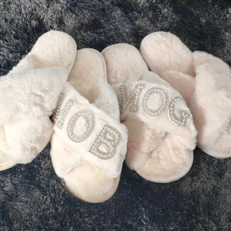 

mother of the groom / mother of the bride Slippers winter spa wedding day Engagement Bridal shower Bachelorette Hen Party gift