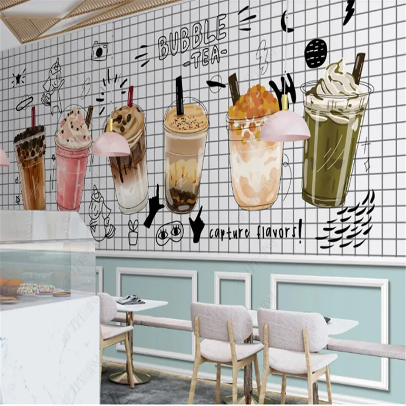 Настенная бумага в скандинавском стиле с ручной росписью абстрактный 3d-фон