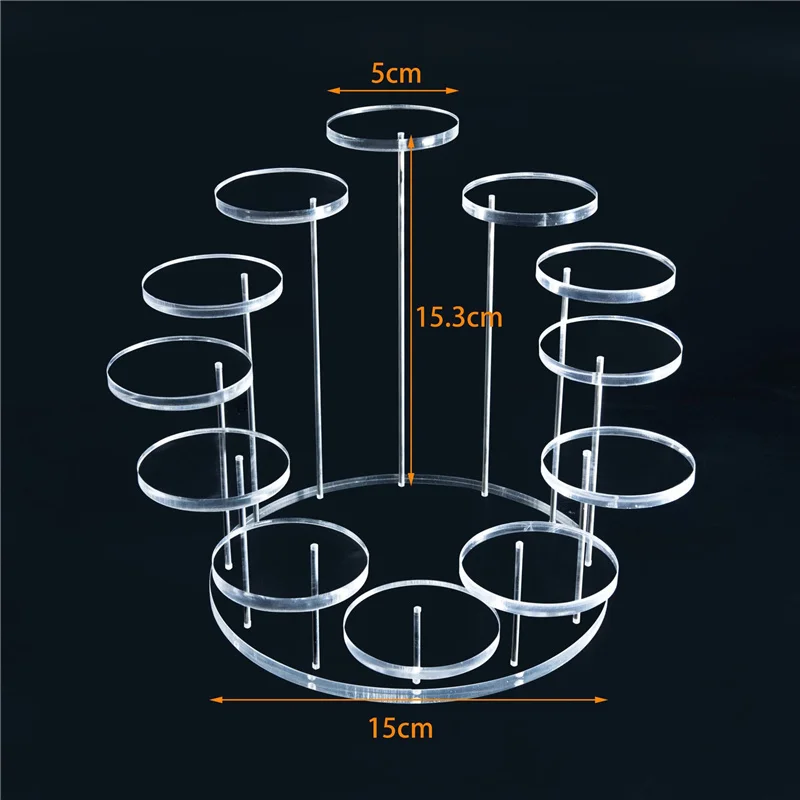 Acrylic Cupcake Stand Display Stand For Jewelry/Cake Transparent Dessert Rack Wedding Birthday Party Decoration Tools images - 6