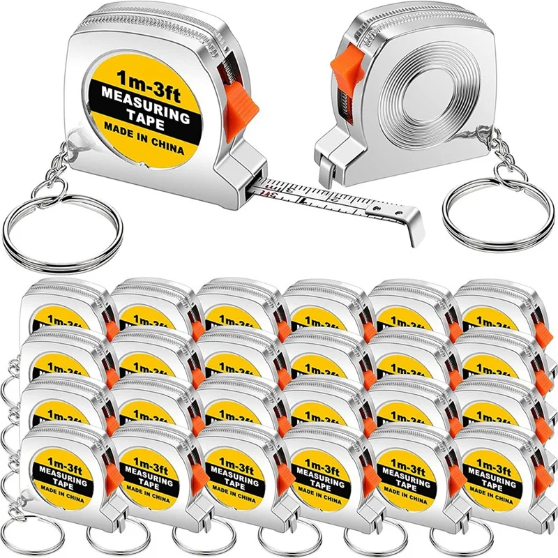 

150Pcs Keychain Tape Measure Bulk Body Measurement Measure For Adult Kids Construction Party Daily Use