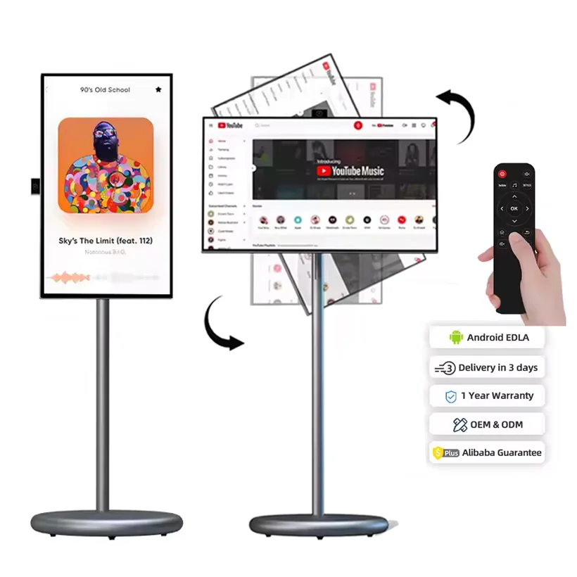 FHD 27-дюймовый портативный смарт-телевизор Android13 планшет со скрытой камерой