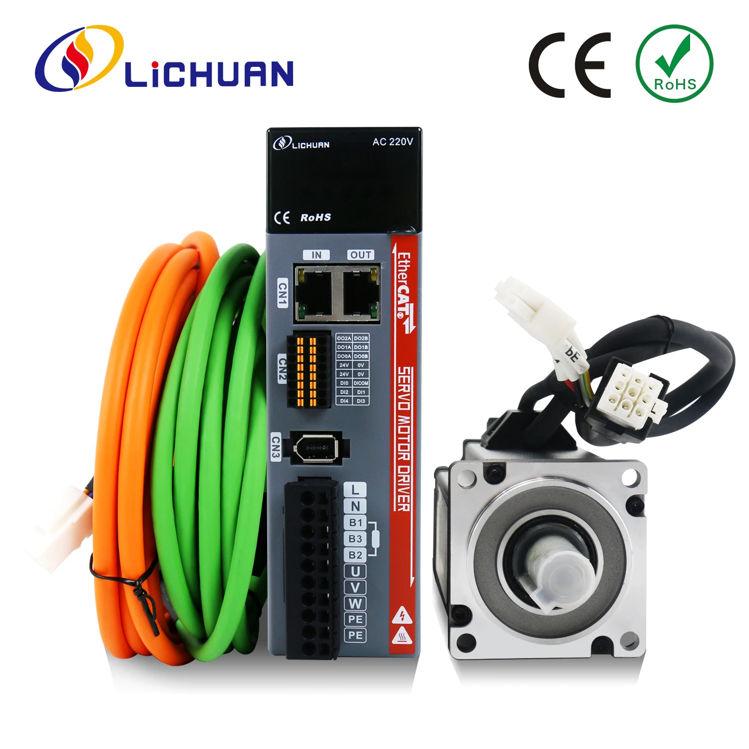 Драйвер серводвигателя переменного тока Lichuan EtherCAT 0,32/0,64/1,27 ...