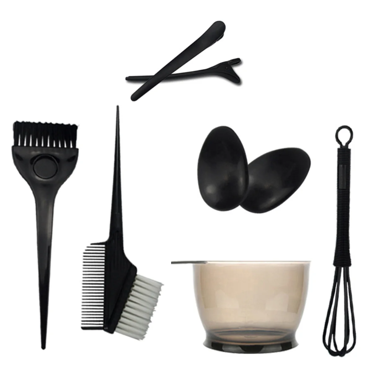 

Hair Bowl Dye Dyeing Kit Bowls Salon Clips Tools Supplies Toner Bleach Tint Sectioning Dying Coloring Color Brush Mixing Set