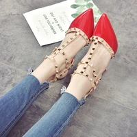 2022 rivet high heels pumps womens thin heel pointed single shoes womens new 2022 sexy womens shoes sandals gladiator luxury