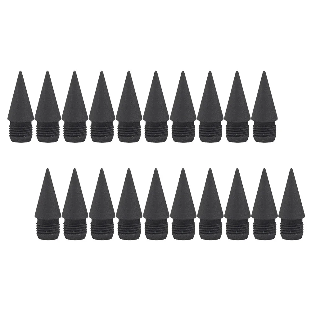 

20 Pcs Replacement Tip Forever Black Technology Inkless Stationery Writing Tips Graphite Student