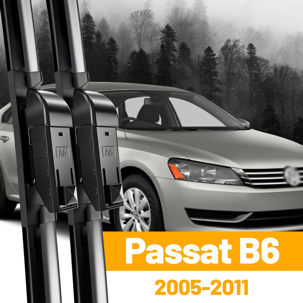 

Для VW Passat B6 передние щетки стеклоочистителя 2005-2011 2006 2007 2008 2009 2010 ветровое стекло щетки для окон аксессуары...