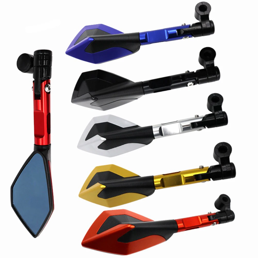 

Motorcycle Mirror Aluminium Rearview Mirrors Blue Glass Reflector FOR HONDA CBR 650F HORNET 160R CB 400 FOR KAWASAKI NINJA 300