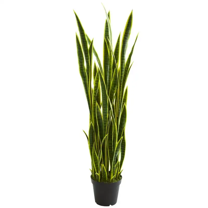 

Пластиковое искусственное растение Sansevieria, зеленое