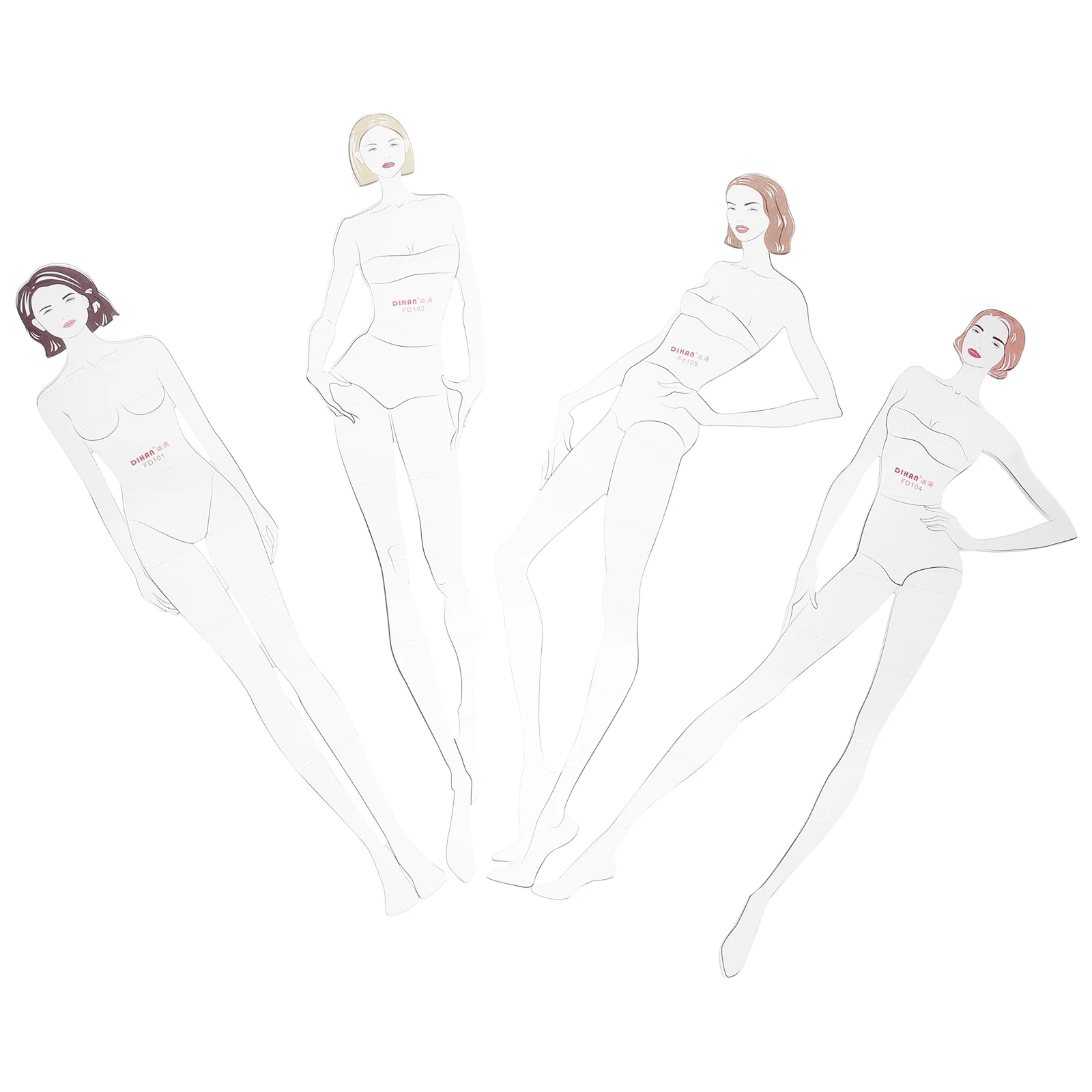 

Drawing Templates Painting Rulers Pattern Master For Dressmaking Plastic Female Fashion Kit Clothing Measuring Figure Stencil