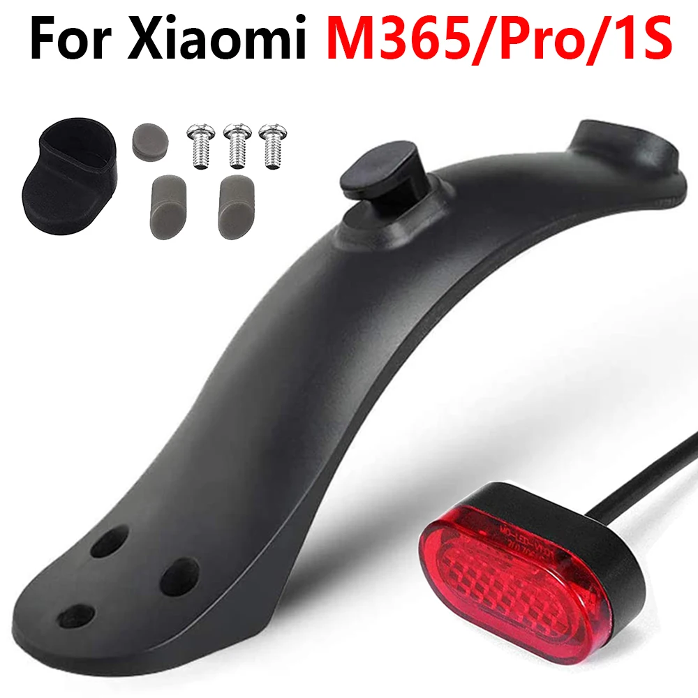 

Rear Fender for Xiaomi M365/pro Electric Scooter Short Ducktail Rear Mudguard Back Wing Taillight for Mijia Mi 1S Scooter