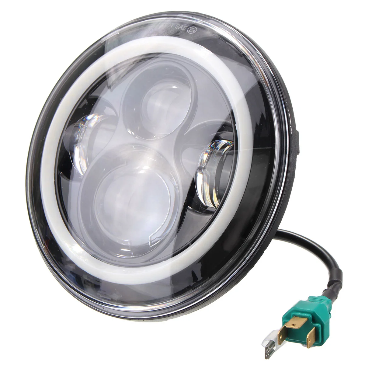 

17.8cm 7 inch Super Bright Round Headlight Bulb Car Headlight with Angle Eye