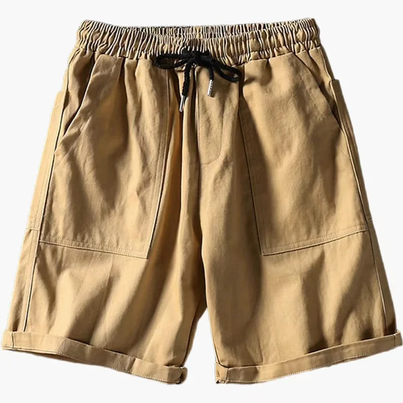 Men's casual five-piece pants summer fashion loose khaki shorts student casual pants