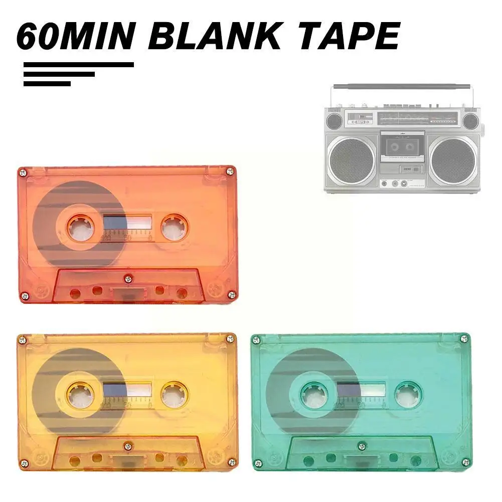 

Colorful Cassette Tape Cases Plastics Reels Cassette Minute 60 Small-opening Tape Tape Blank K2v1