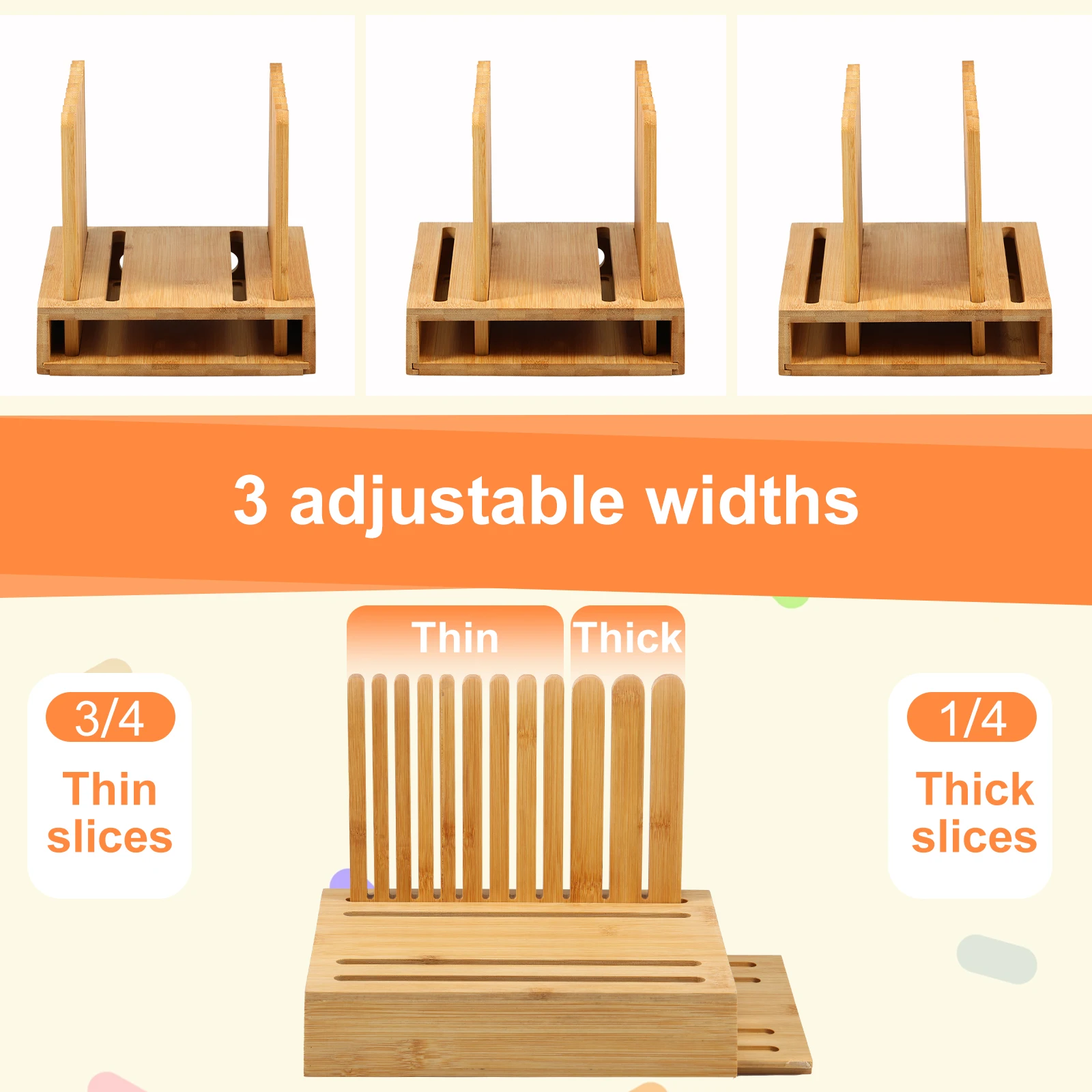 Ручная нарезка для хлеба с регулируемой шириной лезвие из нержавеющей стали