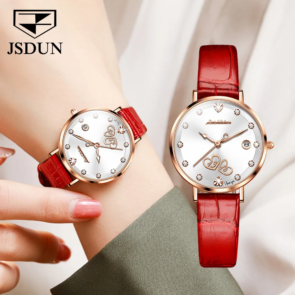 TAXAU Brand Luxury Top Automatic Mechanical Watch For Women Diamond Wirstwatch Genuine Leather Strap Casual Fashion Reloj Mujer enlarge