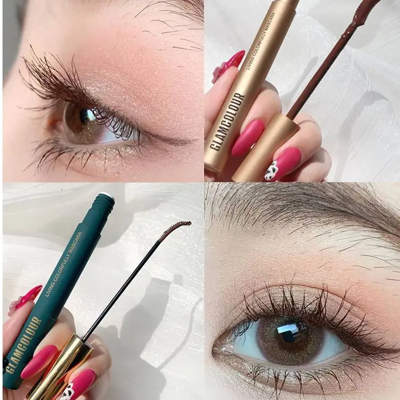 

Waterproof Mascara makeup Glam Colour durable non staining long thick curly mascara lengthening Eye Makeup тушь для ресниц