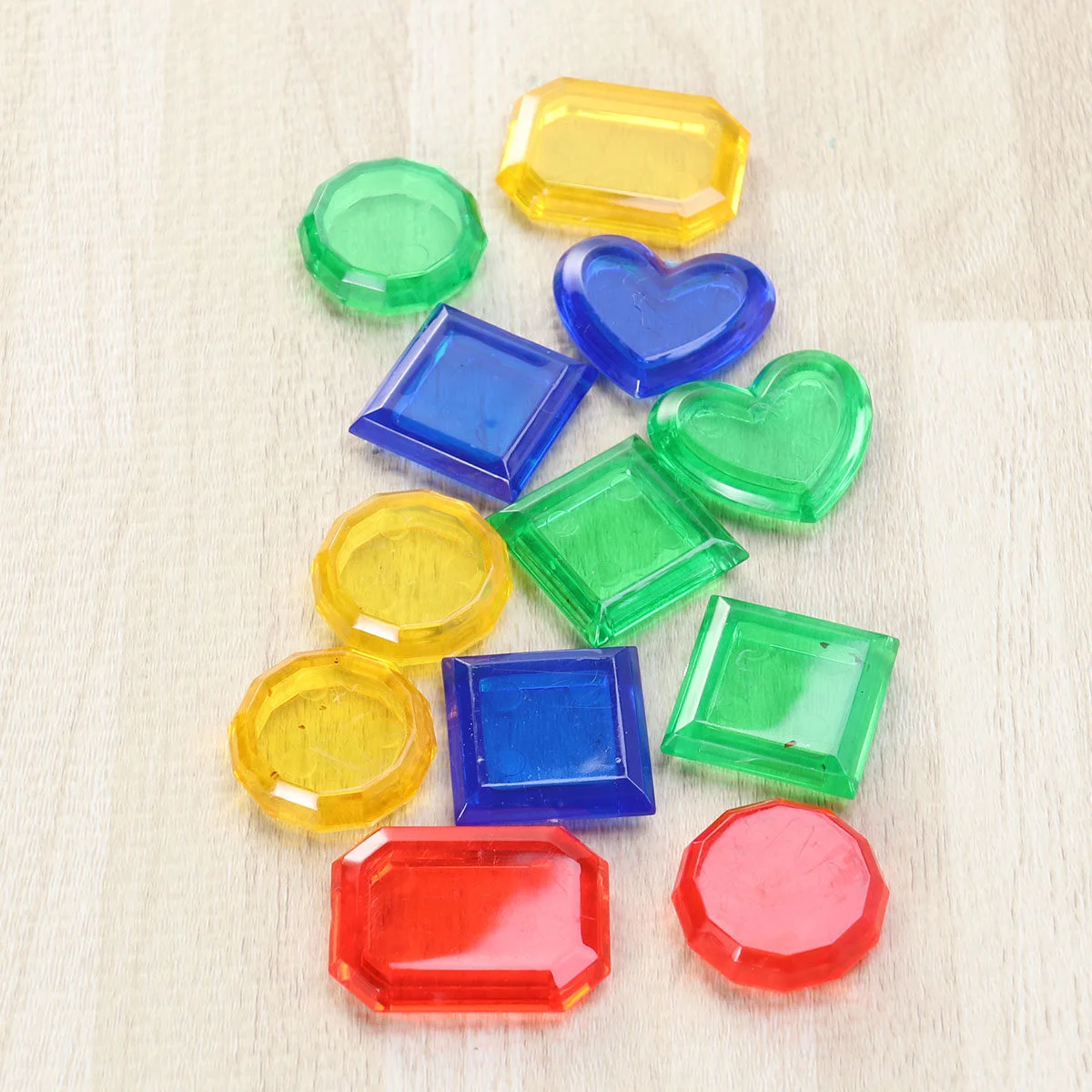 

12 Pieces Sinking Dive Gems Pool Set Underwater Pirate Toys Diving Toys for Summer Pool Party Favors ( )