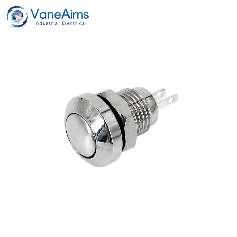 

8mm Mini Push Button Switch On Off Momentary Latching Waterproof Small Electric Power Switches Circuit Control 1A 1NO VaneAims