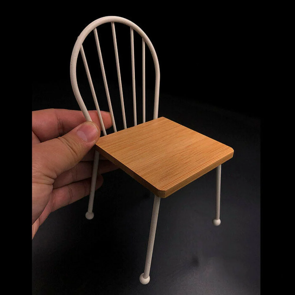 

Масштаб 1:6, металлическое деревянное кресло, модель подходит для 12-дюймовых фигурок, сцена, аксессуары