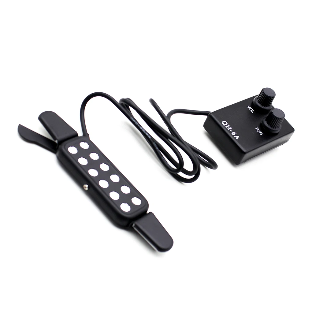 

QH-6B Microphone Acoustic Guitar Pickup Music Instrument Accessory Multifunction for Beginner