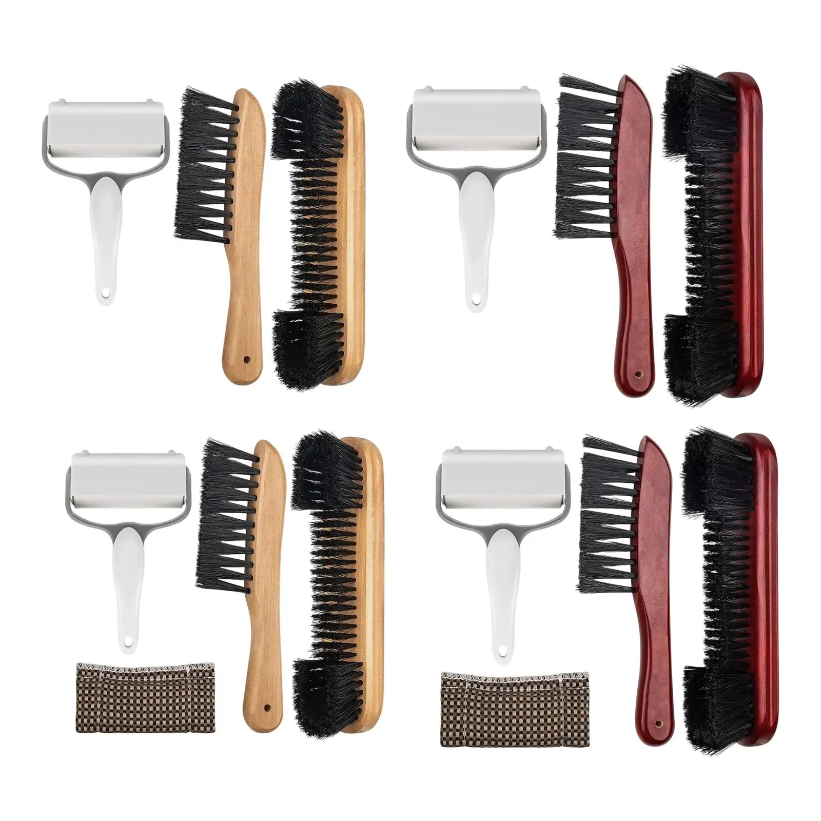 

Wooden Handle Billiard Pool Table Rail Brush Set for Cleaning Billiards Table